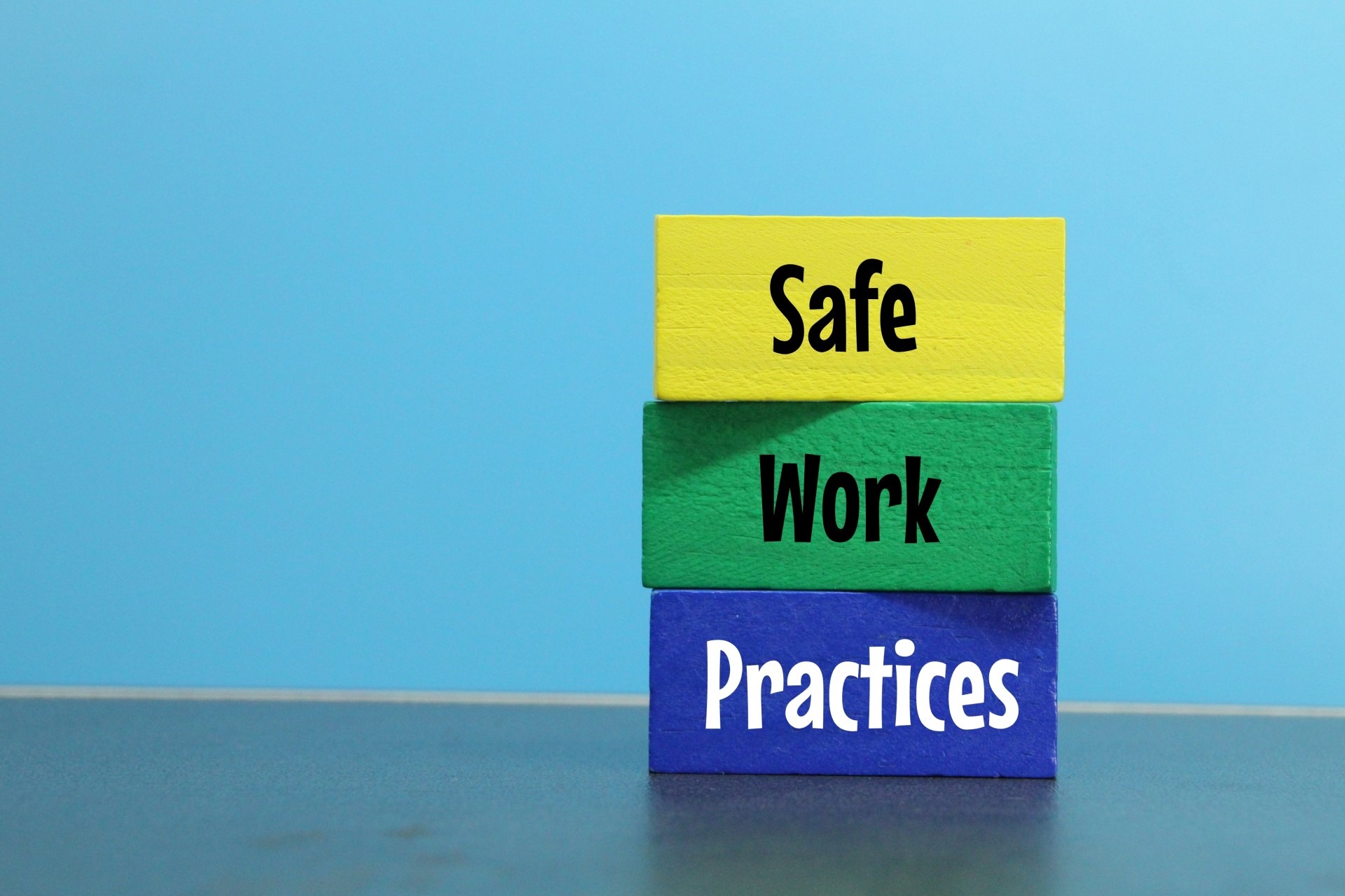 Safe Work Practices blocks | Featured image for Asbestos in the Workplace blog for Bramwell Partners.