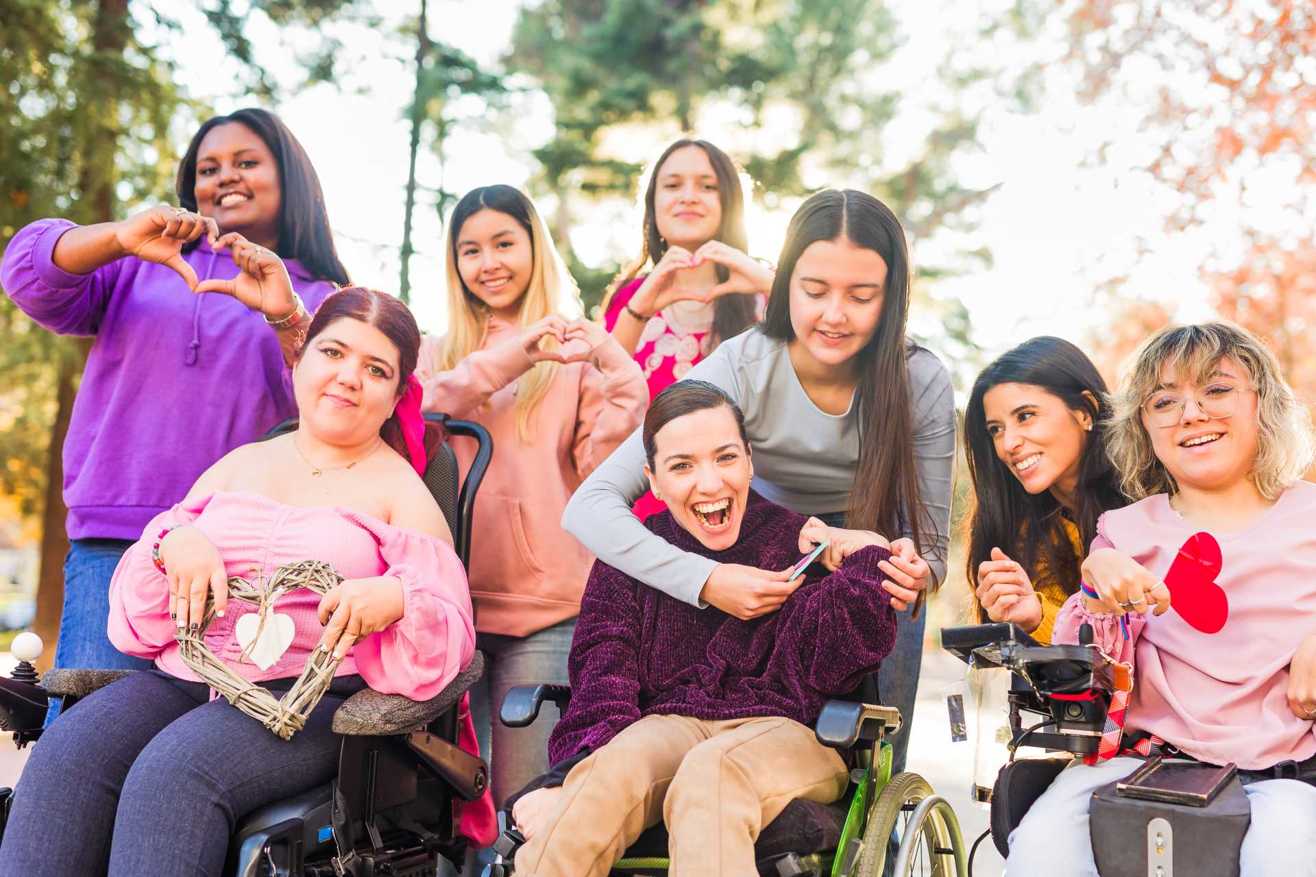 Group of disability support workers with their clients | Featured image for the NDIS Consultant Landing Page by Bramwell Partners.
